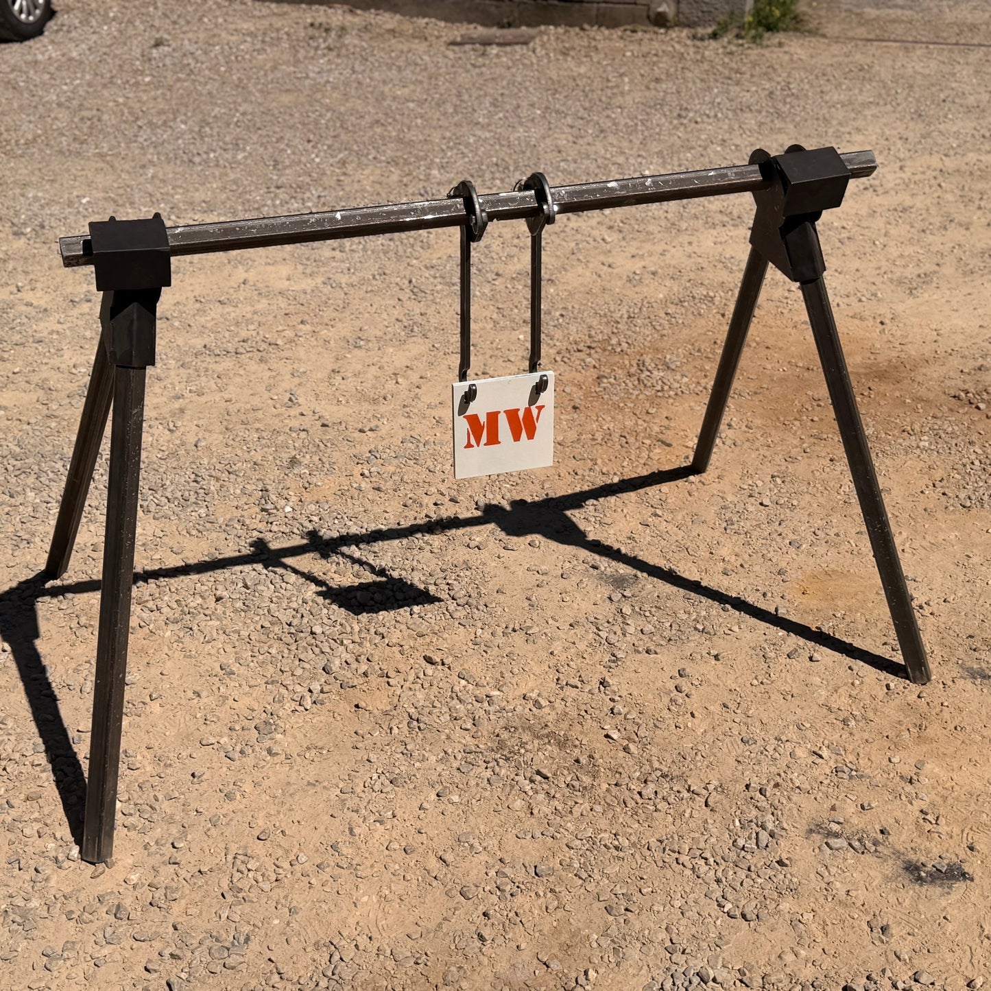 portique de tir pour gong gros calibre 