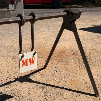 portique gros calibre avec gong de tir 